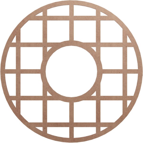 Ekena Millwork O'Neal Wood Fretwork Pierced Ceiling Medallion, Wood (Paint Grade), 36"OD x 13 1/8"ID x 3/8"T CMWP36X36X0375ONMF - main